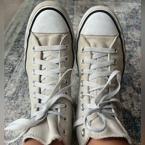 Cream Converse size 10